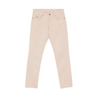 Emporio Armani Slim-fit Trousers, male, Beige, Size: W33 Pantalon 5B