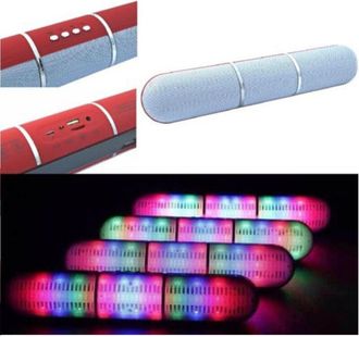 Trade Shop Altavoz Altavoz Bluetooth Fm Tf Aux Usb Manos Libres Pulse Led Ipod Smartphone Tablet