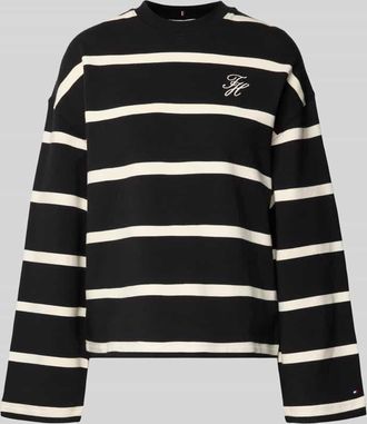Tommy Hilfiger Relaxed Fit Sweatshirt aus Baumwoll-Mix in Black, Gr&ouml;&szlig;e XXL