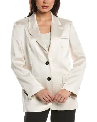 PESERICO Satin Blazer