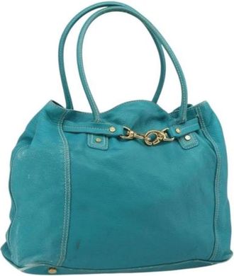 Celine Pre-owned Vintage Tote Bag - Dames - Vintage Schoudertas - Blauw - ONE Size - Leer - Vintage