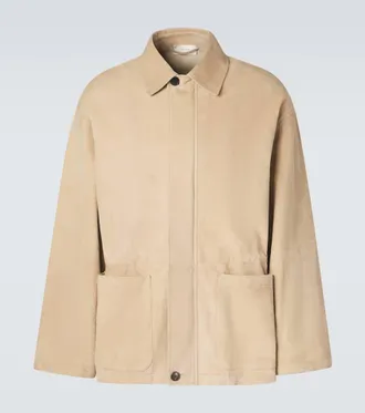The Row Vilmo suede jacket