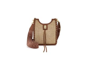 Rebecca Minkoff Darren Mini Feed Cross Body Womens Handbags Natural/Cocoa, Leather/Polyester