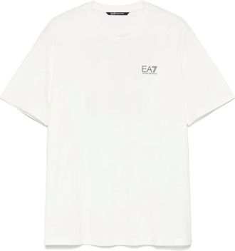 Emporio Armani logo-print T-shirt - men - Viscose/Elastane/Polyamide - M - White