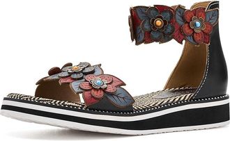 L'Artiste by Spring Step Cruzer Womens Wedge Shoes Black : EU 42 (US Womens 10.5-11) M, Leather