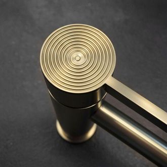 Rea Grifo De Lavabo Rea Foster Low Brush Gold