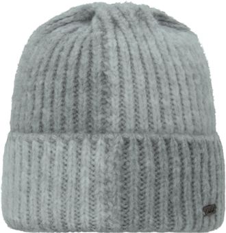 Chillouts Strickm&uuml;tze CHILLOUTS Hat, grau, Strick, Materialmix, mehrfarbig, M&uuml;tzen Strickm&uuml;tze, Grober Rippenstrick, zweifarbig