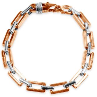 Pompeii3 Mens Link 14k Gold (57gram) or Platinum (93gram) 8mm Bracelet 9