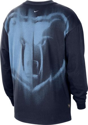 Nike Mens Memphis Grizzlies Standard Issue Basketball Long-Sleeve Top in Blue | II5785-419