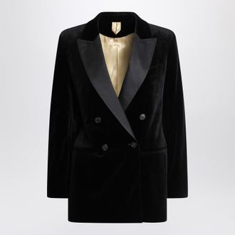 Max Mara Velvet Double-Breasted Jacket
