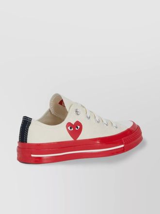 Comme Des Gar&ccedil;ons cotton logo-print low-top sneakers