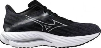Mizuno Womens Wave Inspire 21 Shoes In Black-Silver