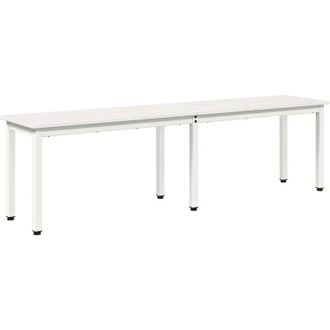 vidaXL Bench White 160 x 35 x 45 cm Solid Pine Wood vidaXL