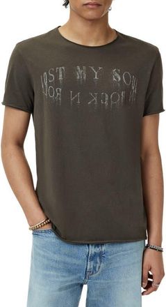 John Varvatos Lost My Sould Graphic T-Shirt in Mushroom at Nordstrom, Size Xx-Large