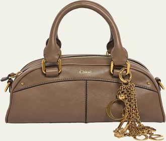 Chlo&eacute; Small Bowling Shoulder Bag in Leather