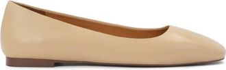 Kazar Beige pumps op een platte zool - Dames - Ballerinas - Beige - 36 EU - Leer - Schoenen