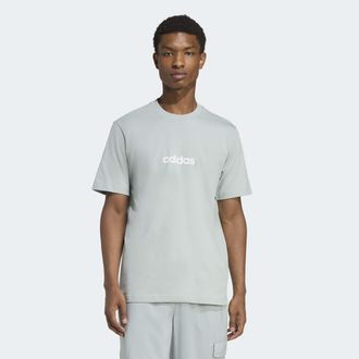 adidas T-Shirt ADIDAS SPORTSWEAR M LIN SJ T, Herren, Gr. XXL, wonder sage, wei&szlig;, Obermaterial: 100% Baumwolle, normal, Rundhals, Shirts T-Shirt, &uuml;berschnitte