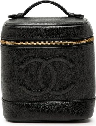 Chanel 1997-1999 CC Caviar vanity bag - Nero