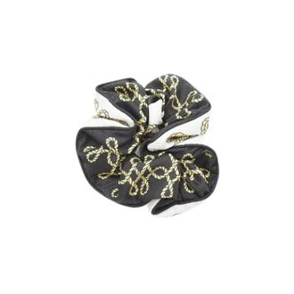 Herm&egrave;s Pre-owned Accessories, female, Multicolor, Size: ONE SIZE Pre-owned Chouchou Hair Tie Black Silk