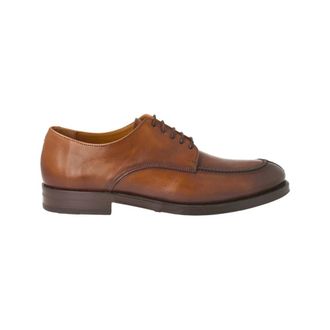 Calce Dress Shoes, male, Brown, 7 UK, Leather Mens Shoe with Lace Closure