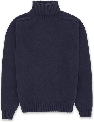 Fortela High Neck Merino Wool Jumper in Navy Blue at Nordstrom, Size Xx-Large Eu