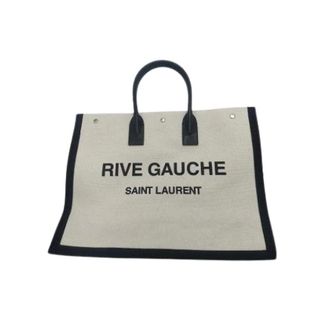 Saint Laurent Pre-owned Tote Bags, female, White, Size: ONE SIZE Pre-owned Rive gauche shopper tote