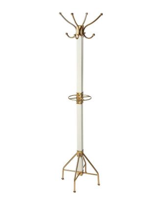 Butler Specialty Company Logan Square White & Gold Costumer