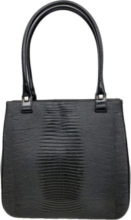 Ferragamo Black Leather Tote Bag (Pre-Owned)