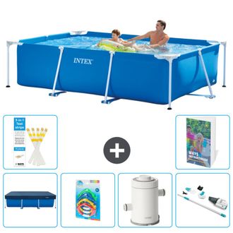 Intex Piscina Con Estructura Rectangular - 260x160x65 Cm - 7-piezas S95