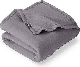 Bare Home Lightweight Polar Fleece Blanket in Grey at Nordstrom, Size King