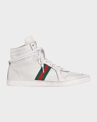 Gucci Men & apos;s Coda Leather High-Top Sneakers