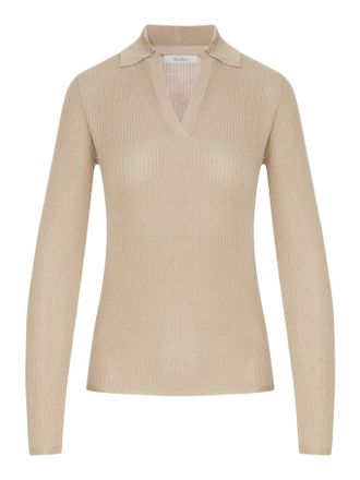 Max Mara CASHMERE AND SILK POLO SWEATER - Max Mara - Woman