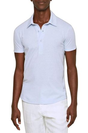 Orlebar Brown Cotton-Silk Blend Polo - Blue