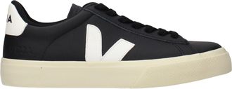 Veja Sneakers Campo Leer Dames Zwart/Wit