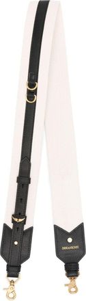 Zadig&Voltaire logo-plaque canvas strap bag - women - Cotton - OS - Black