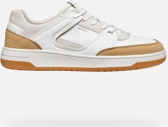 Geox Scarpe Sedral Court Uomo Cuoio/bianco