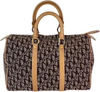 Dior Pre-owned Canvas dior-bags - Dames - Vintage Handtas - Bruin - ONE Size - Leer - Vintage