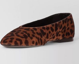 Saint Laurent pony hair ballerina shoes