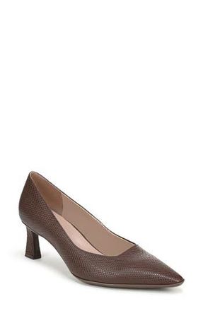 Naturalizer Tylan Pointed Toe Pump - Wide Width Available in Brown Snake Faux Leather at Nordstrom Rack, Size 7.5