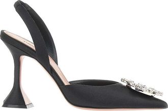 Amina Muaddi Begum Sling 95 - - Shoes - Donna - Nero - 41 EU
