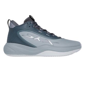 Skechers Leren basketbalschoenen voor heren (Grijs)