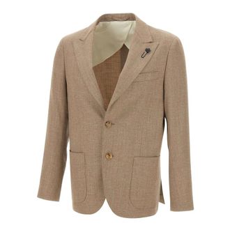 Lardini Blazers, male, Brown, Size: 2XL Iconic Drop 7 Regular Jacket