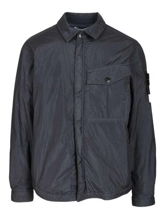 Stone Island Lightweight Hooded Jacket Jackets Blue