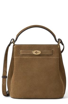 Mulberry Islington Suede Bucket Bag in Salcombe Sand at Nordstrom