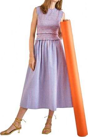 Hunter Bell Louise Dress In Beach Stripe