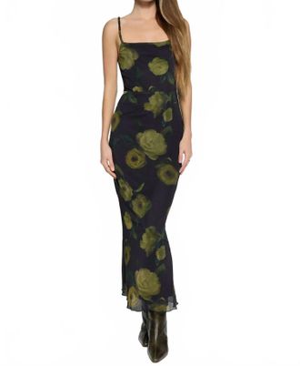 Lost + Wander Nocturnal Bloooms Maxi Dress In Black Floral