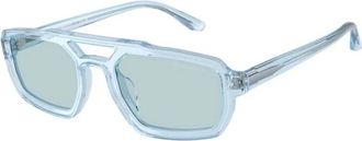 Emporio Armani Authentieke Bril met Topkwaliteit - unisex - Zonnebrillen - Blauw - 53 MM - Accessoires