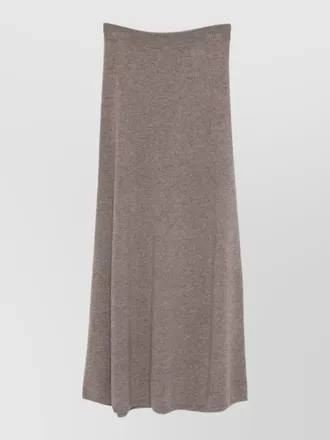 Lisa Yang a line midi skirt soft texture ribbed