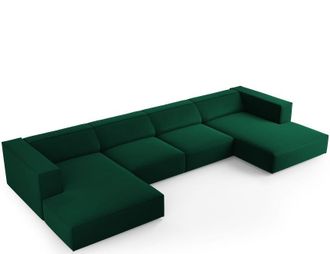 BLOOMINGLOFT 6-Sitzer Design Panorama Sofa Ardenal, Samtbezug