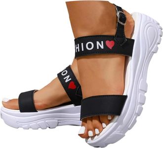 Generic Wide Fit Orthopedic Sandals for Women UK with Arch Support Summer Ladies Wedge Sandal Walking Platform Casual Beach Shoes Comfy Washable Slingback Sli